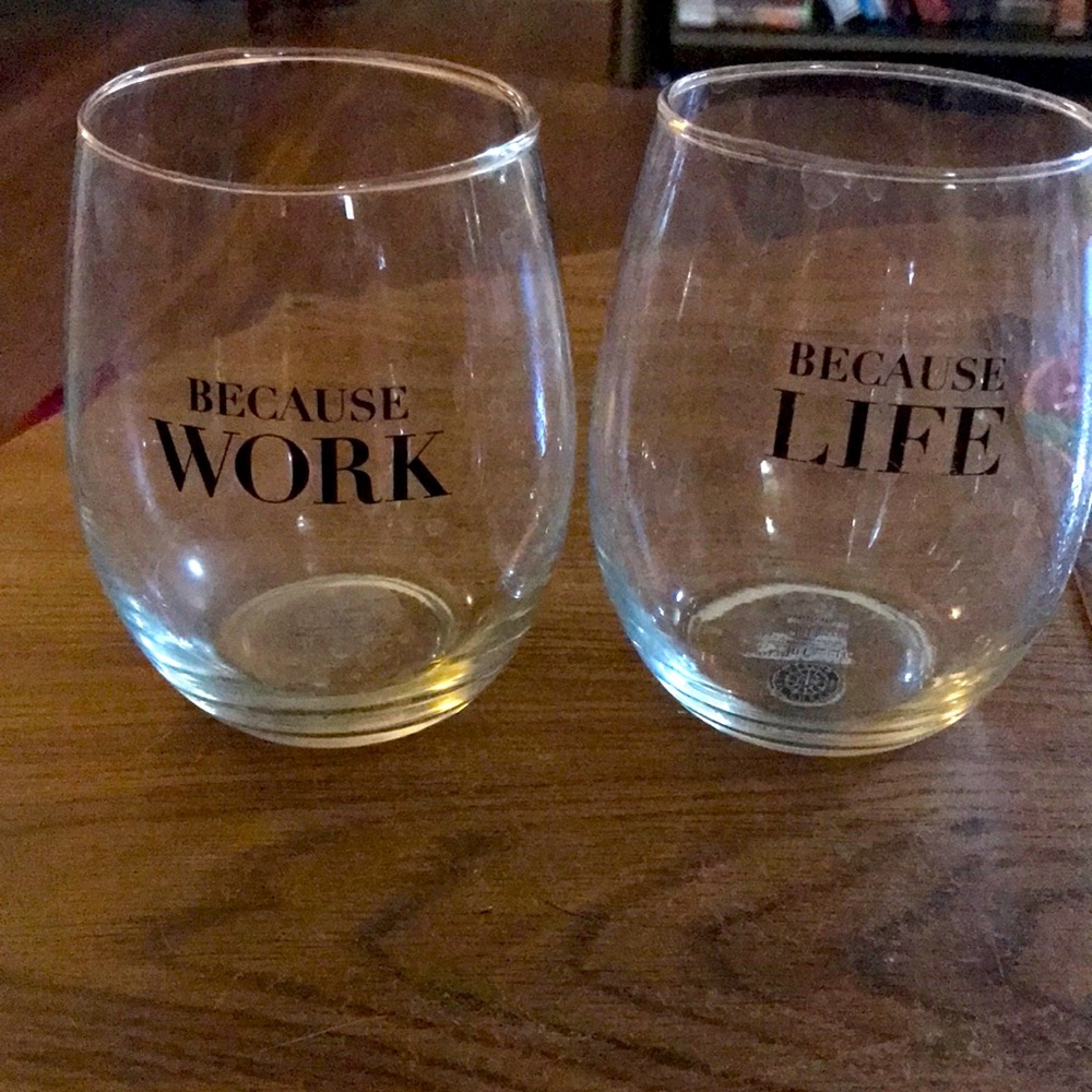 Stemless Wine Glasses